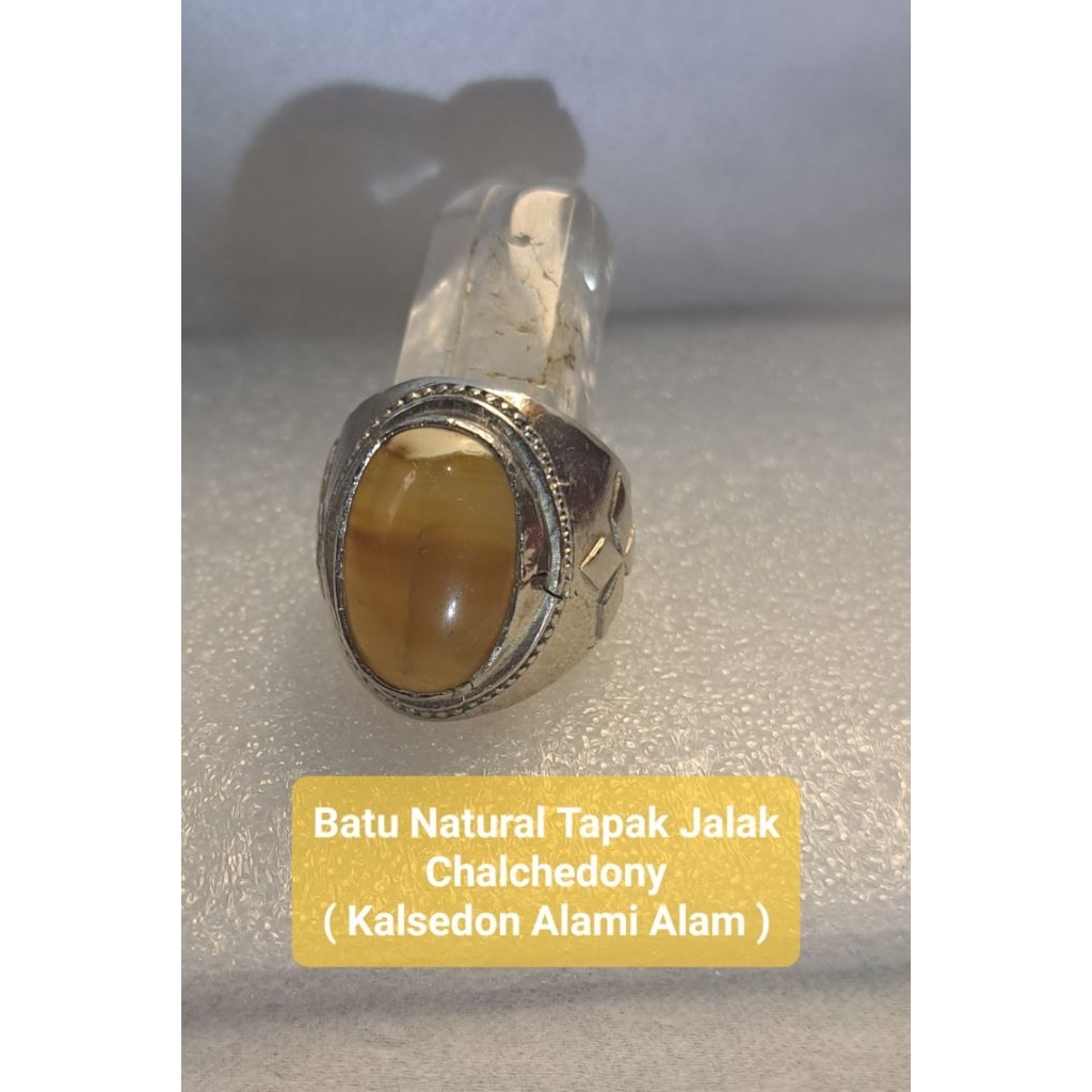 Batu Tapak Jalak Kalsedon Crystal Chalchedony Natural Stone | cincin batu akik Pria Crystal Healing