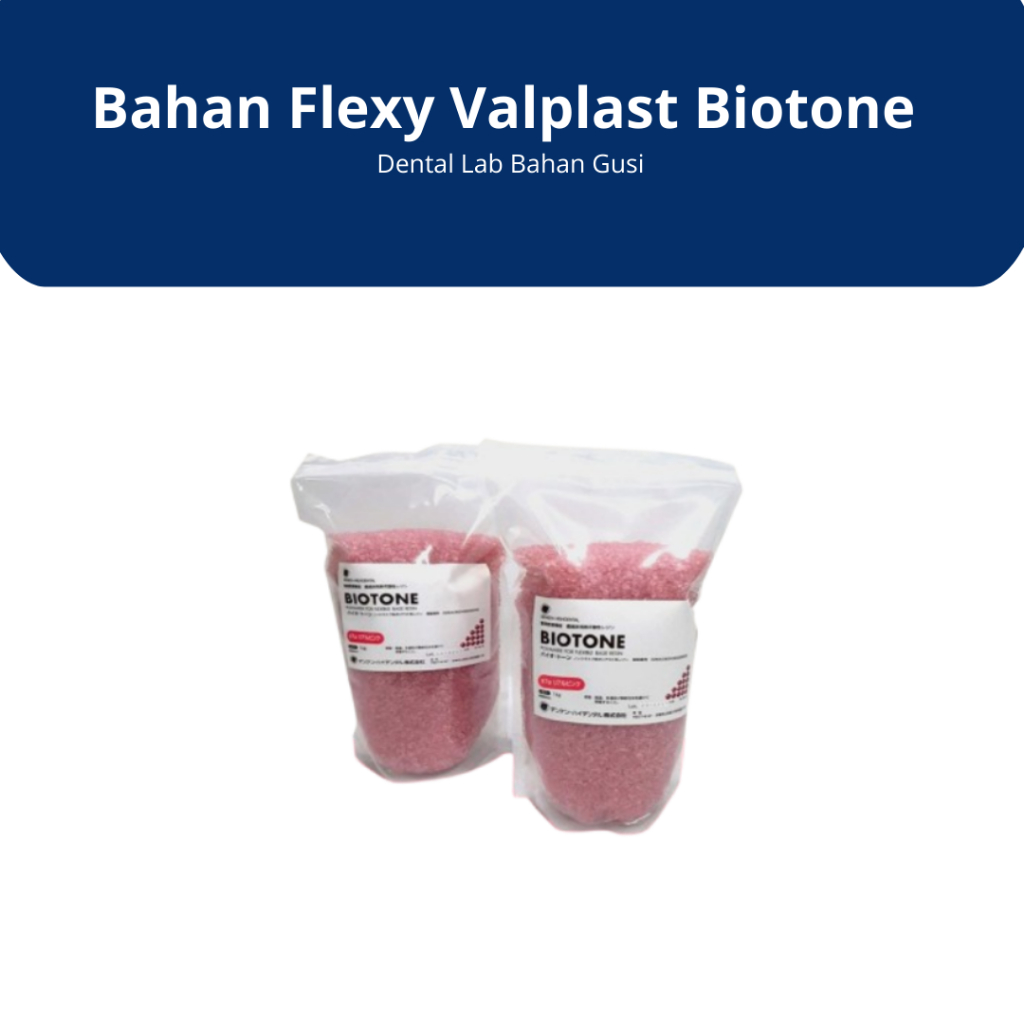 Metadent - Bahan Flexy Valplast Biotone Dental Lab Bahan Gusi