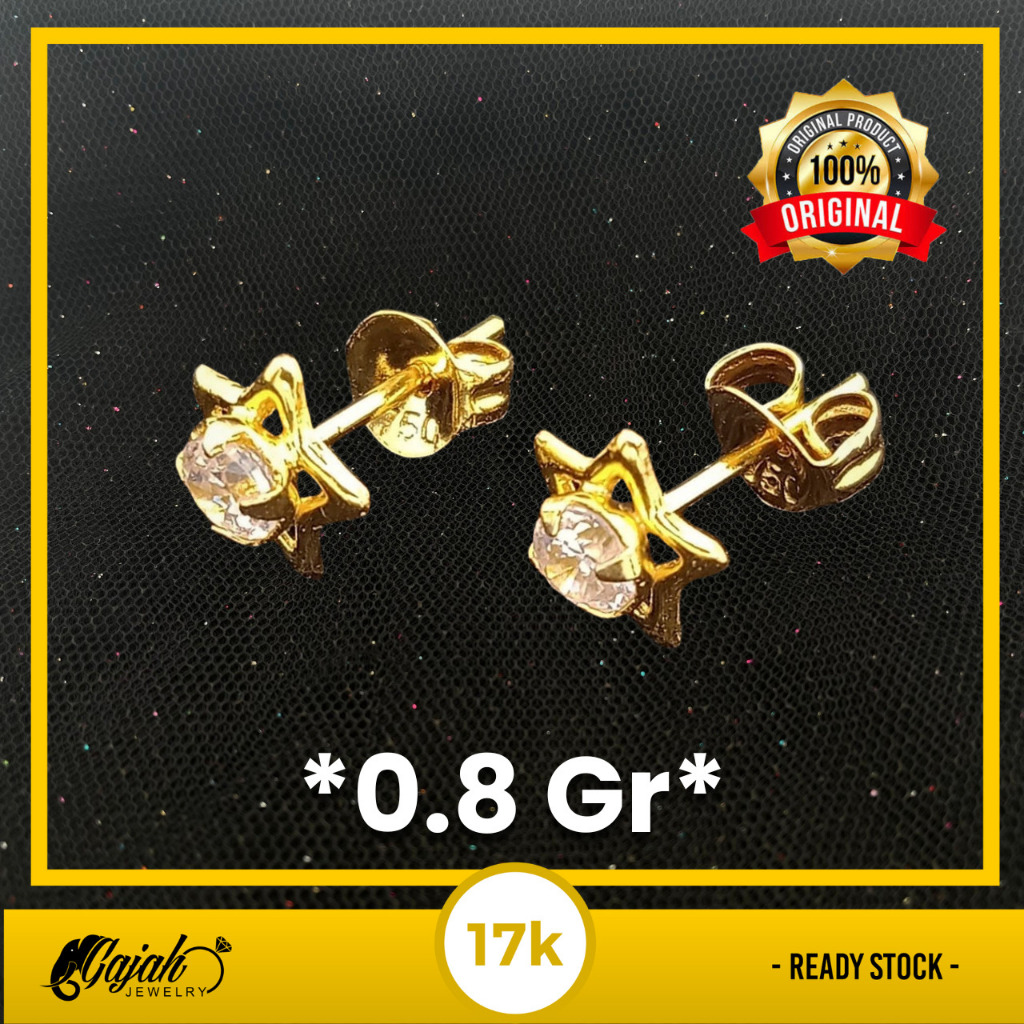 Anting Emas 17K - Toko Emas Gajah - 0.8 Gram 3382