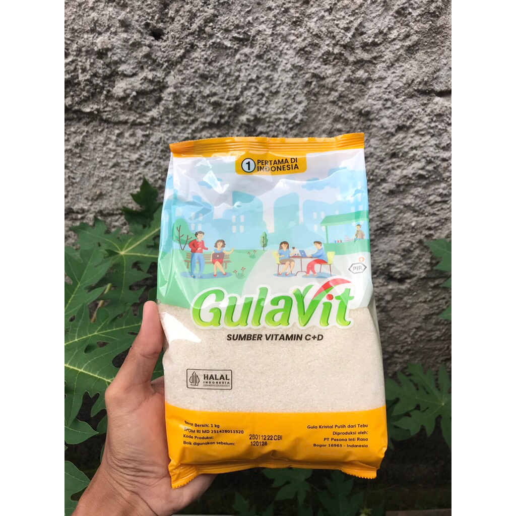 GULAVIT 1kg / GULA PASIR MANIS / GULA PASIR GULAVIT 1kg