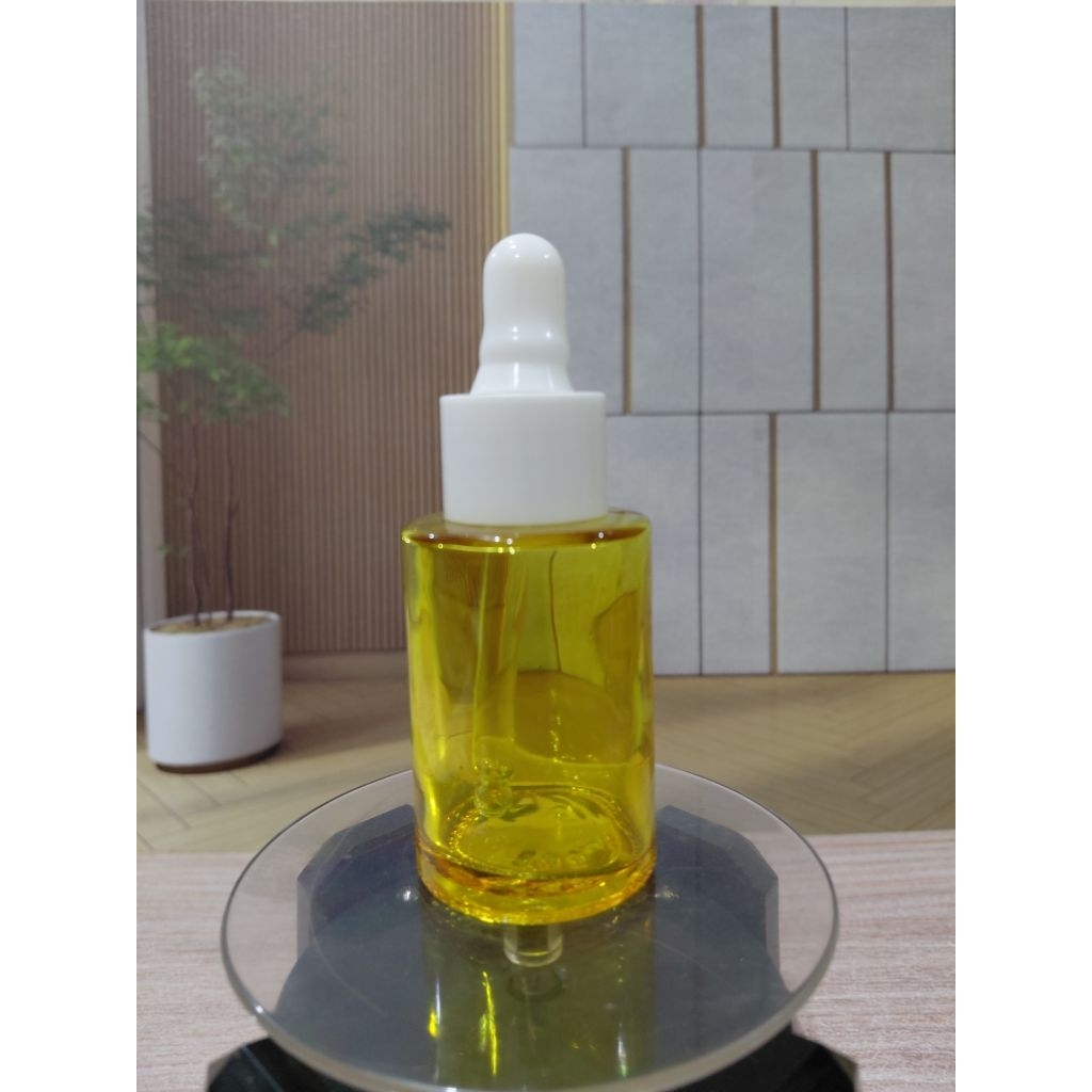 Botol Serum 50 ML Botol Dropper 50 ML Pipet Kaca Ring Putih