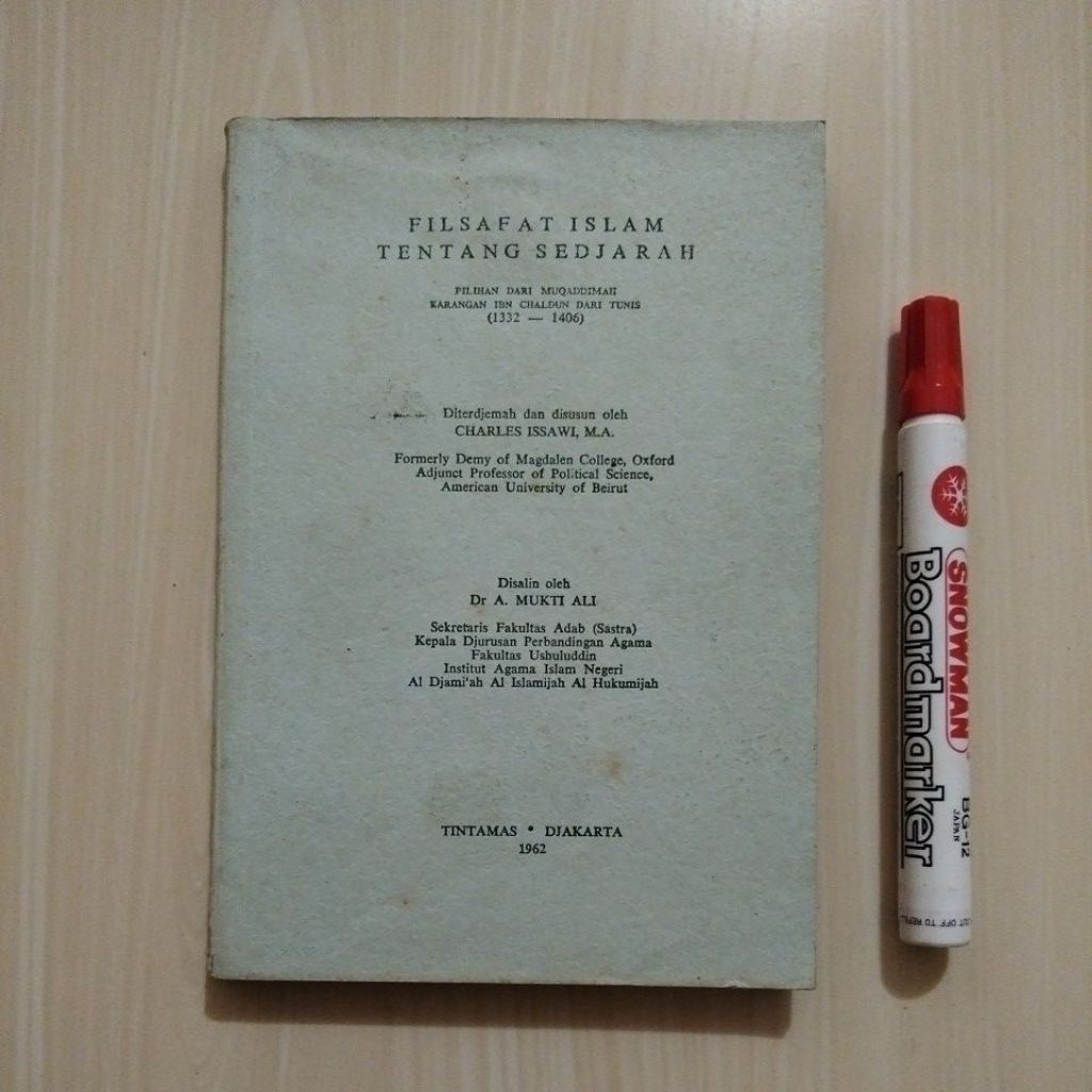 FILSAFAT ISLAM TENTANG SEDJARAH - Buku Lawas Bekas Original - B8