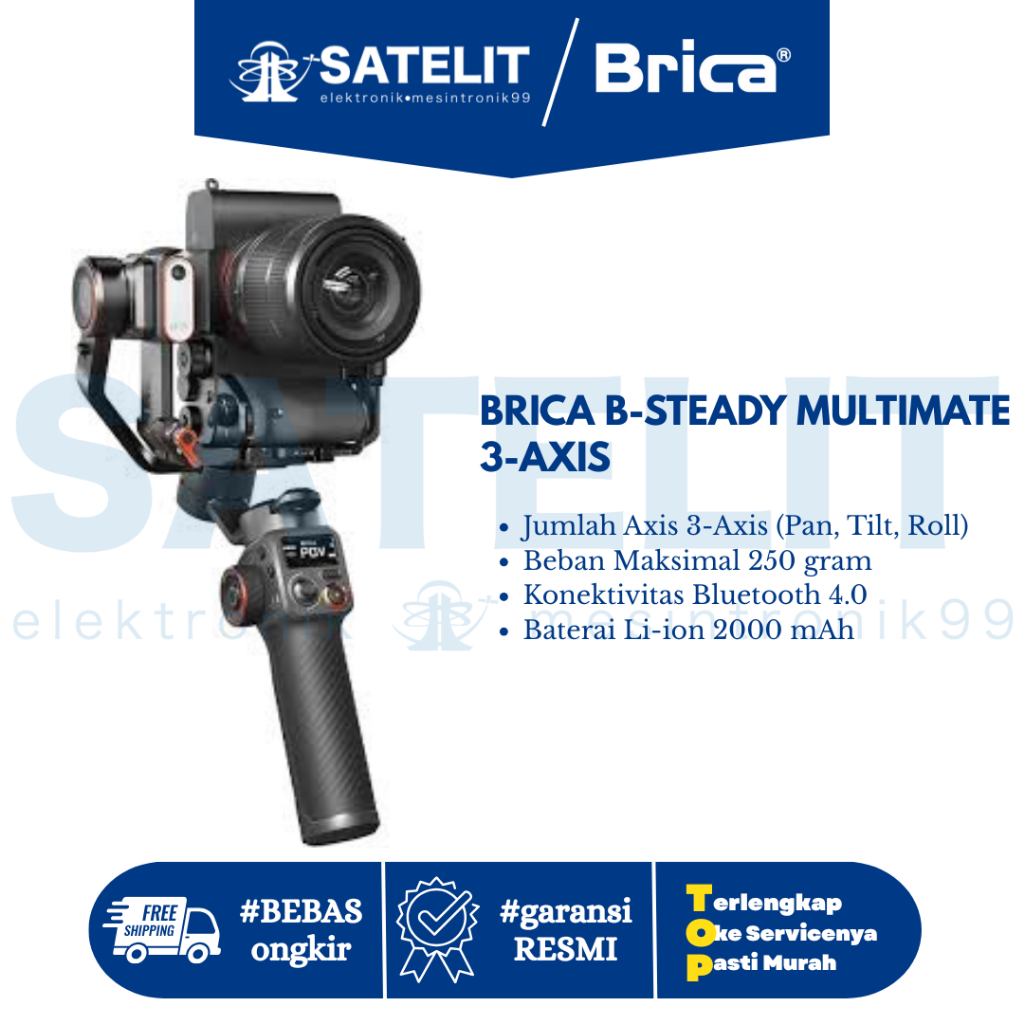 BRICA B-STEADY MULTIMATE 3-AXIS / GIMBAL KAMERA / GIMBAL KAMERA DSLR