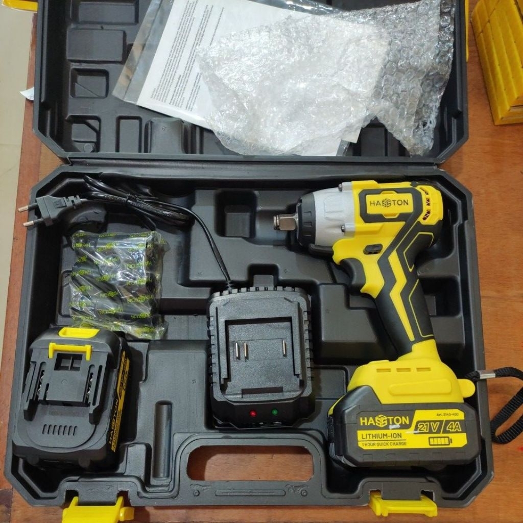 Impack cas hasston 21v / Impack wrench hasston / Impack baterai  hasston 21v 330nm / bor Impack bate