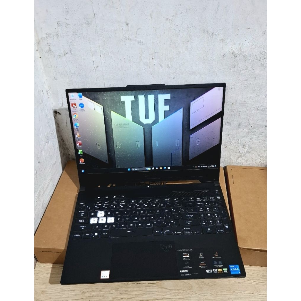 Laptop Gaming ASUS TUF DASH F15 FX517ZC Core i5 gen 12 Rtx 3050 SSD 512 Slim, Mulus Istimewa, Kekini