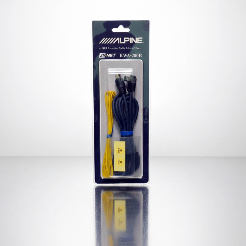 Alpine KWA-200B : Kabel Ekstensi Ai-NET 2.0 Meter - Original Made in Japan - High Grade Audio Interc