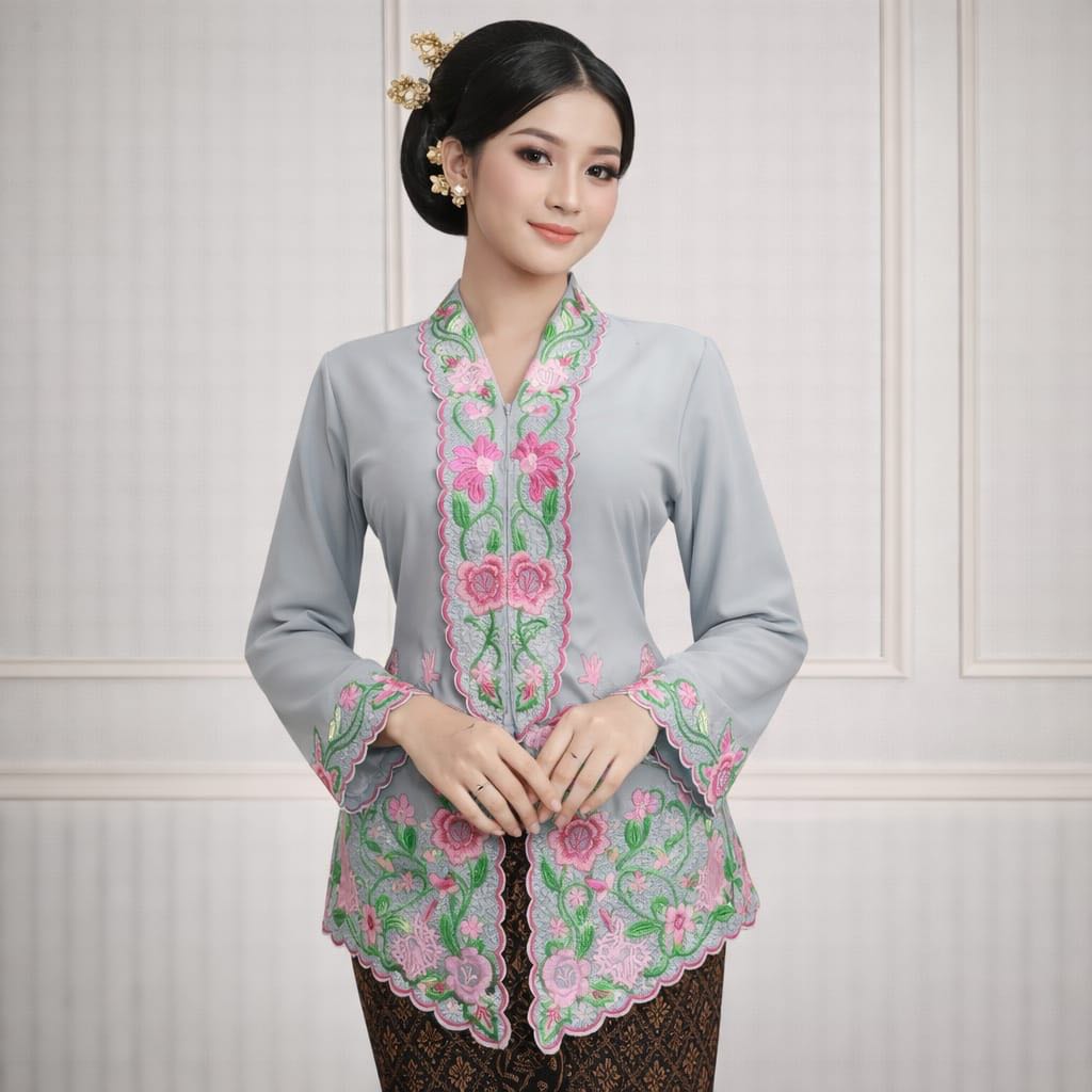 Kebaya Encim Jaipong Abu 780 - Neng Lina Kebaya