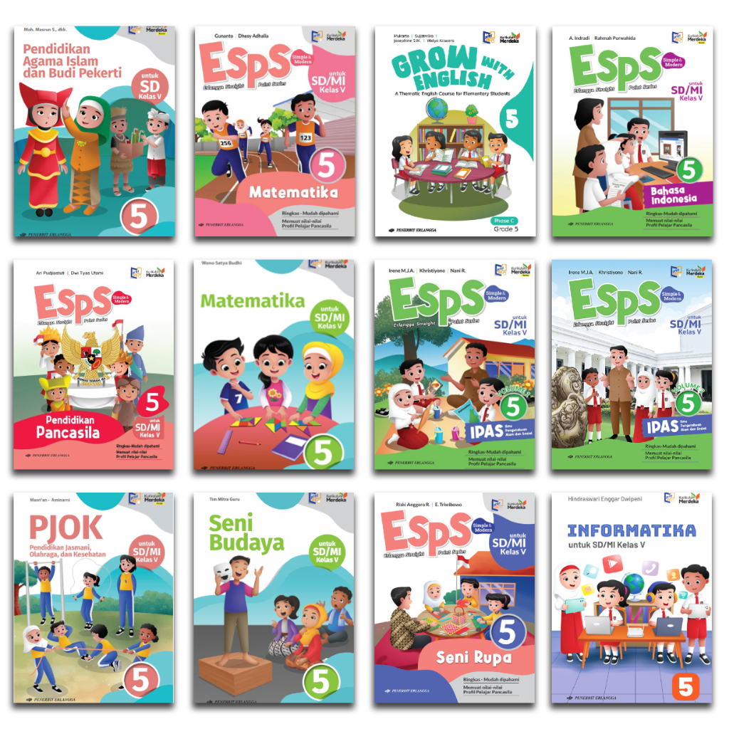 BUKU ERLANGGA KELAS 5 SD KURIKULUM MERDEKA