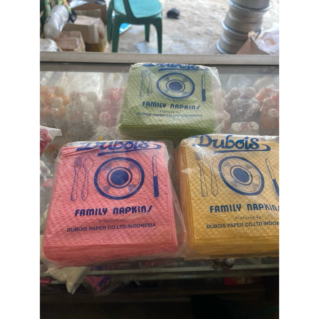 TISU BUNGKUS SENDOK | TISU NAPKIN WARNA WARNI | TISU MAKAN BELAH | TISSUE