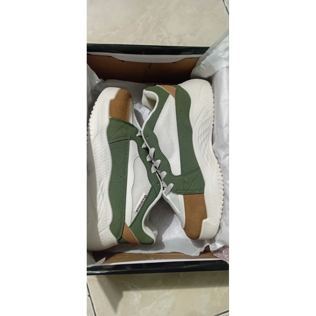 New Sepatu Airwalk Dorothy putih coklat hijau