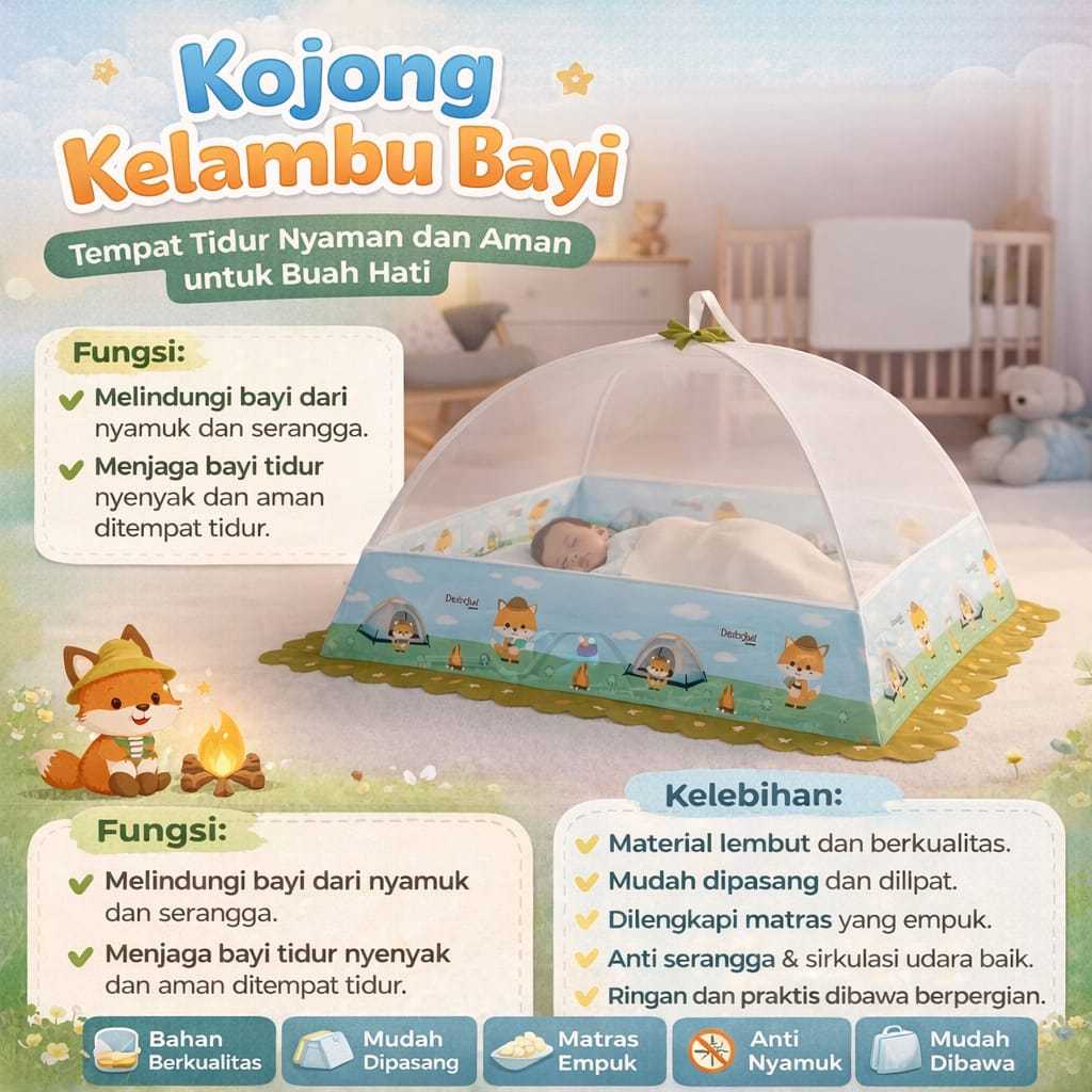 Dialogue / Snobby kojong tarik kelambu baby anti nyamuk DLK0287 / DLK0289 / DLK0291
