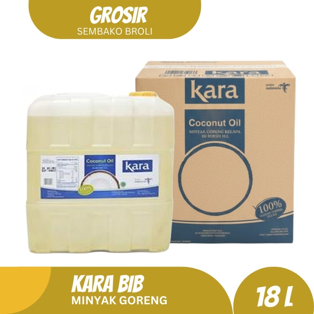 KARA Minyak Goreng Kelapa BIB 18 Liter - 100% Pure Coconut Oil untuk Masakan Anda