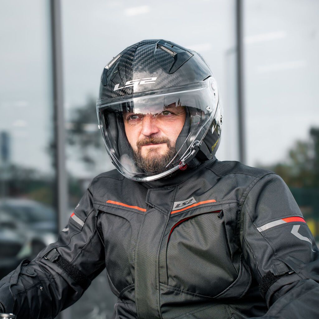 LS2 OF603  HELM HALF FACE INFINITY II FULL CARBON