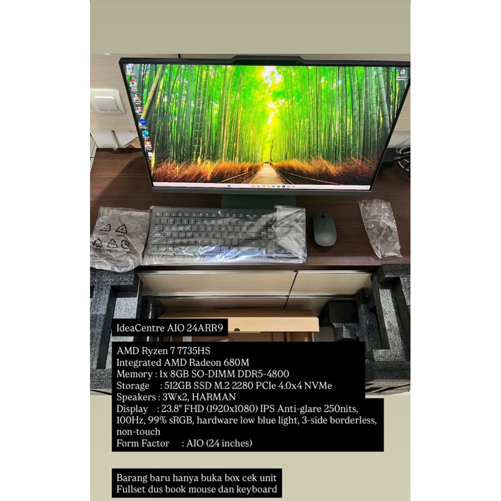 lenovo Aio Ryzen 7 24ARR9