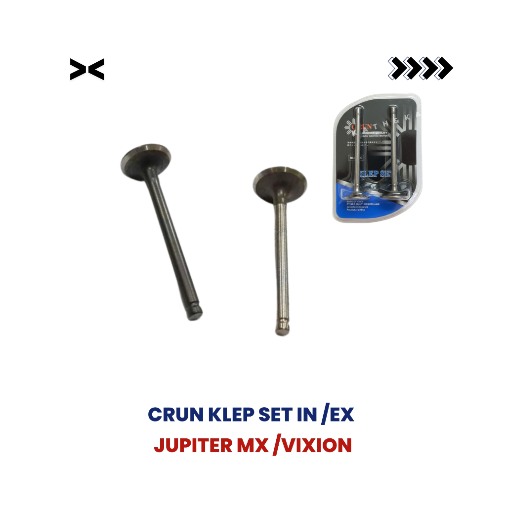 Klep Set IN EX Jupiter MX Vixion | Klep In Ex Mesin Yamaha MX / Vixion – CRUN