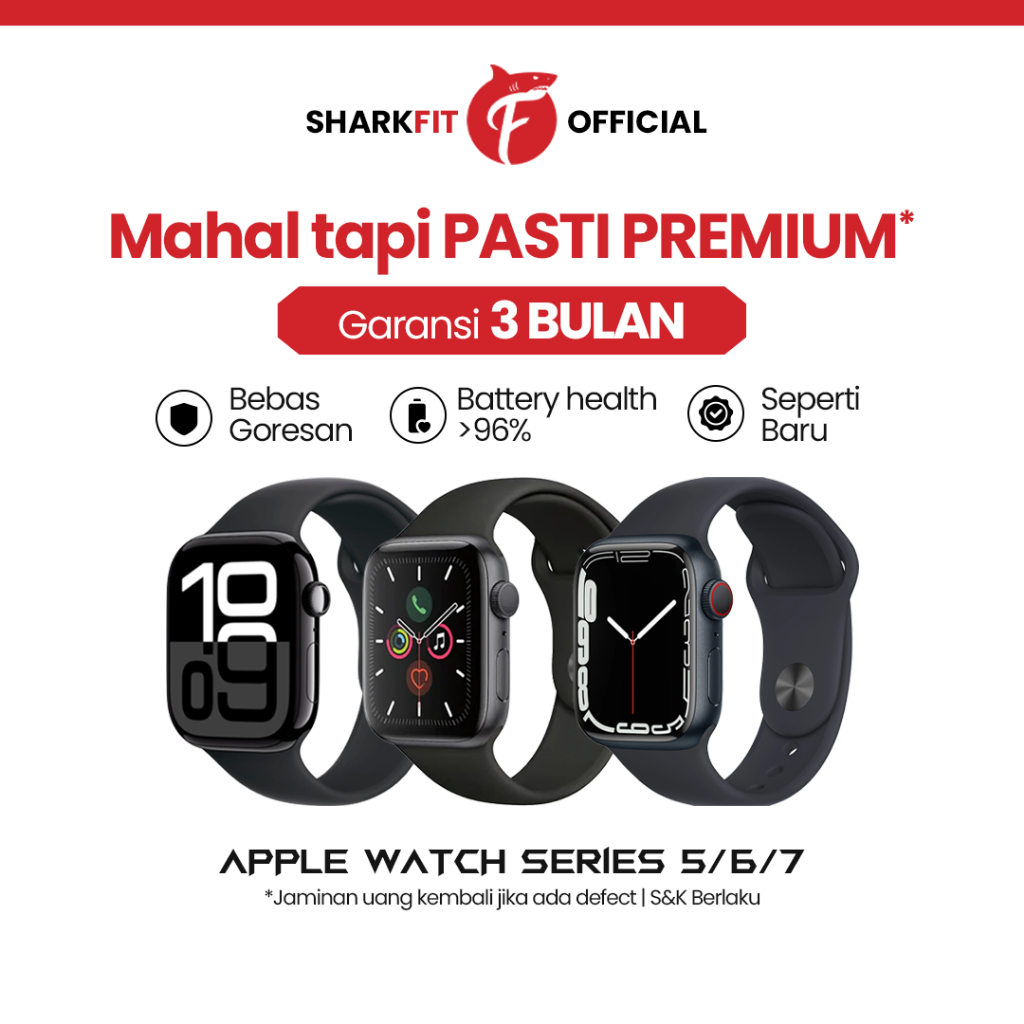 Apple Watch Series 5 / 6 / 7 GPS | Always-On Retina Display | Smartwatch Original (Second hand)