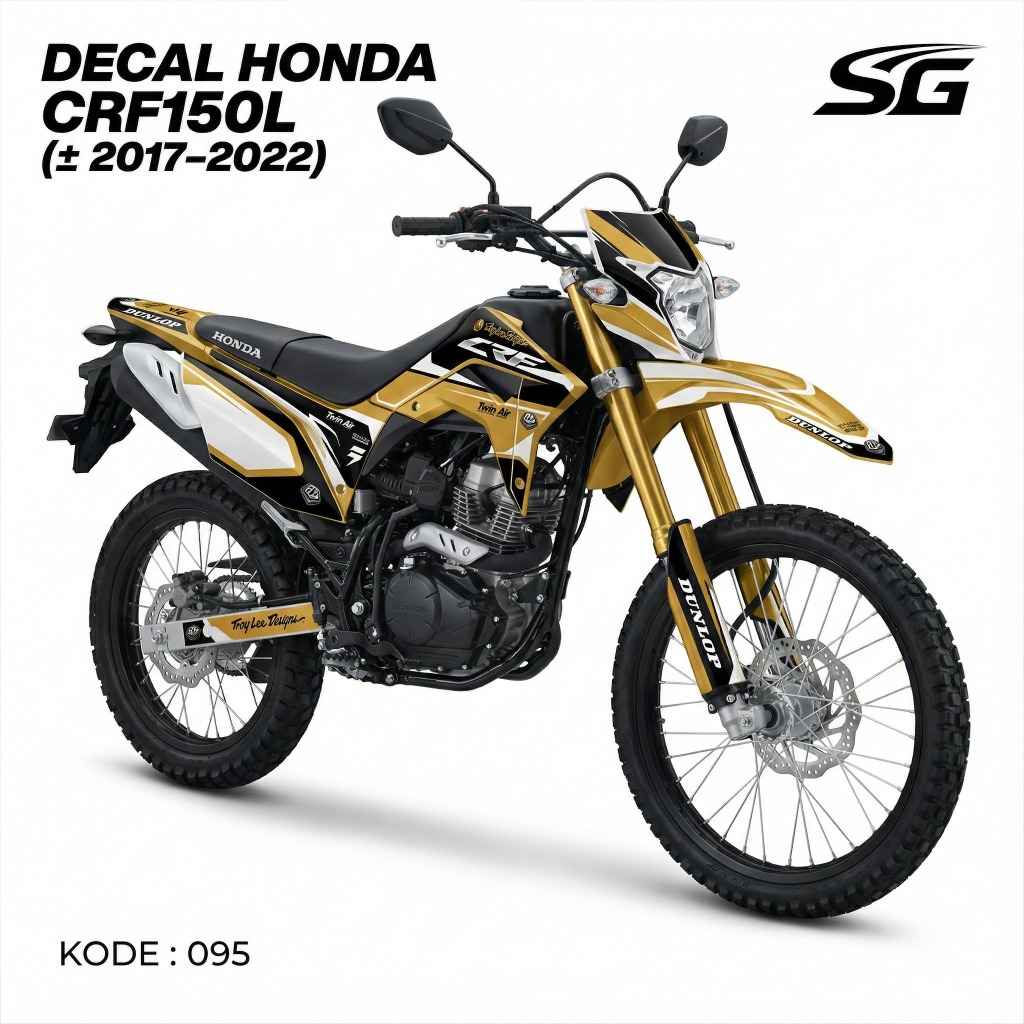 Decal CRF150L FullBody 2017-2022 Custom  – Bahan Vinyl Premium Anti Air