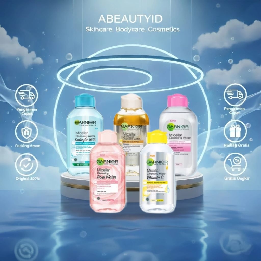 GARNIER - Garnier Micellar Cleansibg Water Pink/Bha/Vitamin C/oil infushed 125 ml