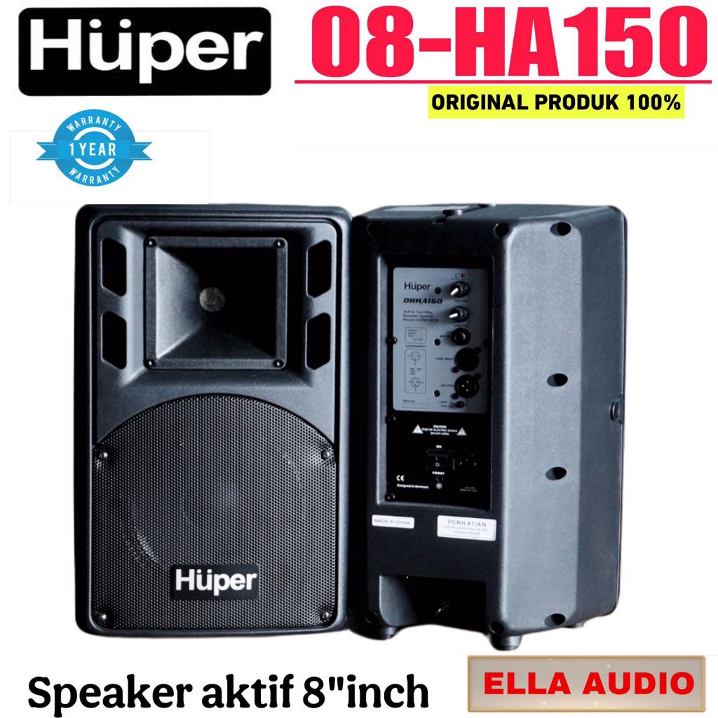 Huper 08HA150 – Professional Speaker Aktif Huper 8’inch 08-ha150