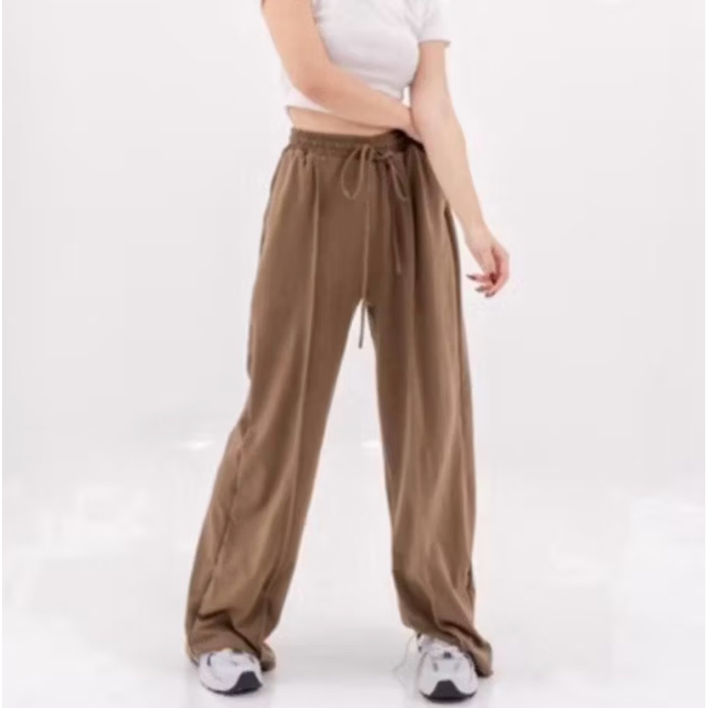 kulot wanita bahan kaos melar tidak trawang