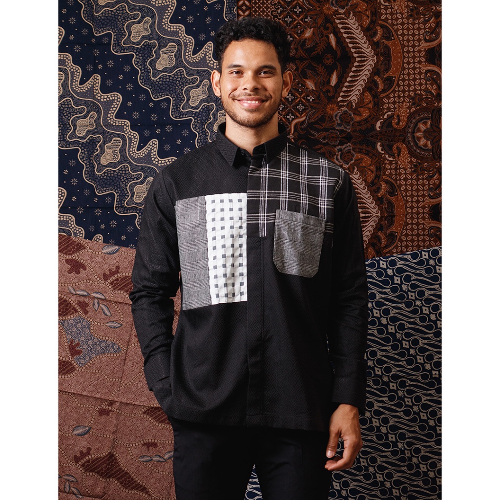 Tabuti - Bonolo Kemeja Tenun Lengan Panjang