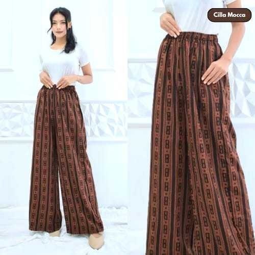 OOTD Hijab Kulot Motif Wanita - Celana Kulot Daily Casual & Elegan