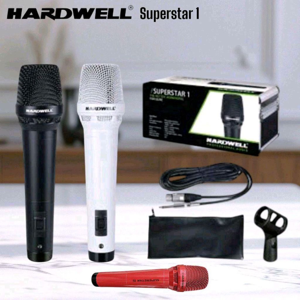 Microphone Kabel Hardwell SUPERSTAR 1 Mikrofon Terbaik Original