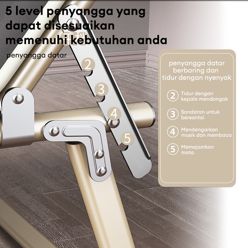 Kursi Malas Kursi Lipat Tempat Tidur Lipat Kursi Santai Ranjang Lipat Folding Bed Kursi Malas Lipat