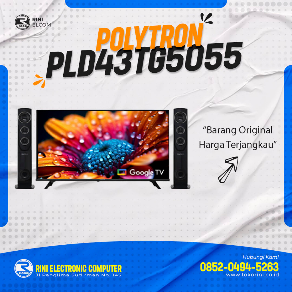 LED TV Polytron 43TG5055 43 inch SMART TV include speaker