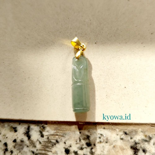 Kyowa Liontin Pendant Bambu Kecil Giok BWJ Jade Icy Hijau
