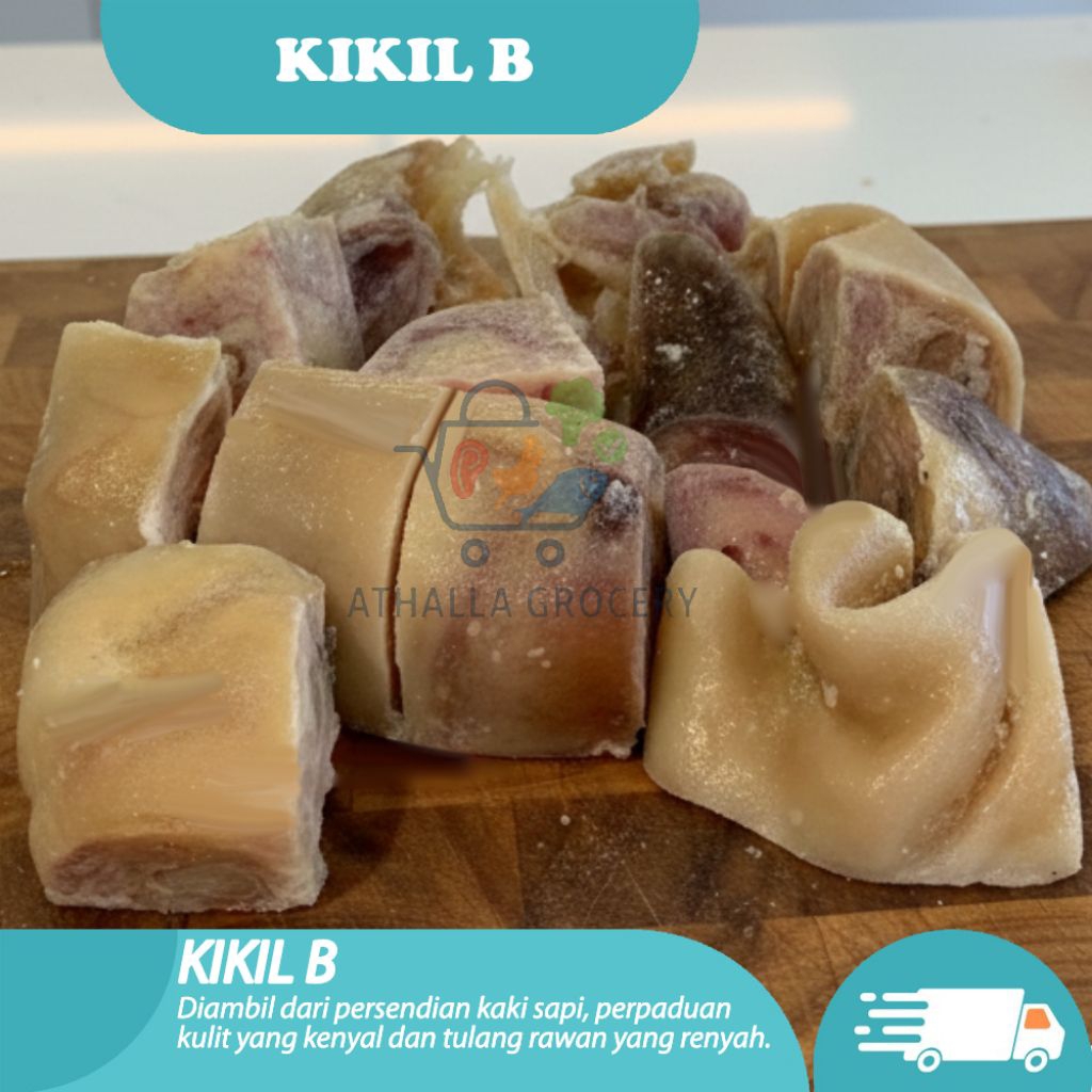 Kikil Sapi Premium (Kikil B) 1kg - Bersih & Siap Olah - Frozen