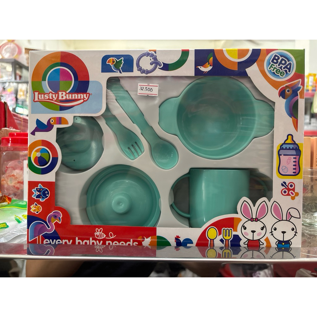 LUSTY BUNNY FEDDING SET LB-1423 BPA FREE