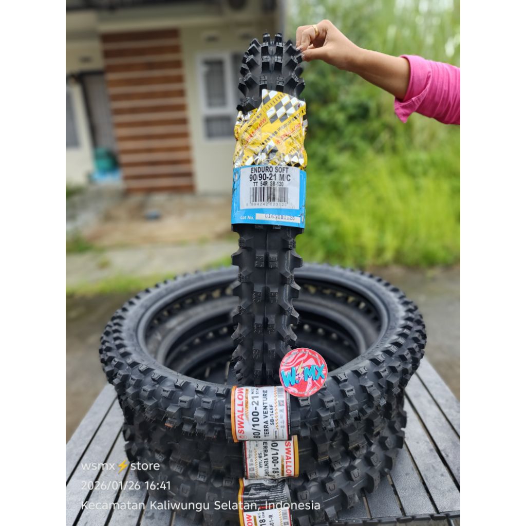 Ban Trail Swallow FIM Enduro Soft Compound 90/90-21 120/90-18 140/80-18 Ban trail enduro cross