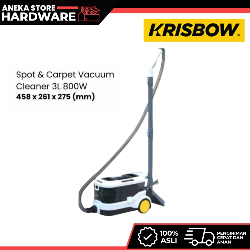 Krisbow 3 ltr Penghisap Debu Kering Dan Basah 800 Watt Frs Alat Pembersih Vakum Cleaning Tool Mesin 