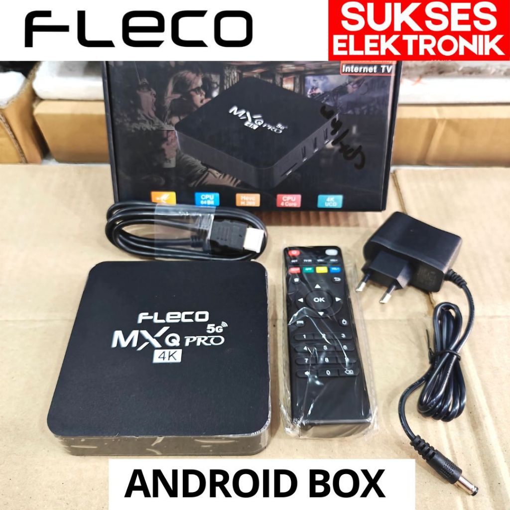 ANDROID BOX TV BOX FLECO MXQ PRO 4K 2GB + 16GB