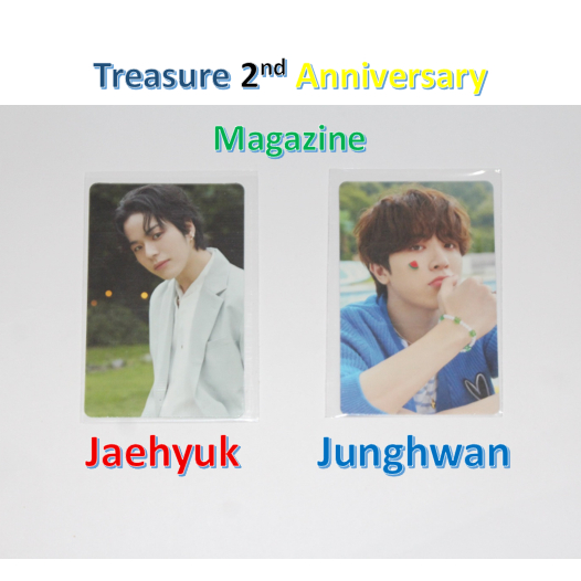 TREASURE 2nd Anniversary Magazine OFFICIAL PHOTOCARD/PC (PRELOVED) [BACA DESKRIPSI]