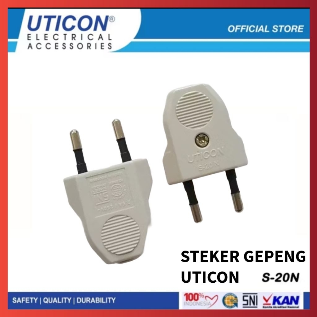Uticon Steker Gepeng S-20N / Steker Uticon