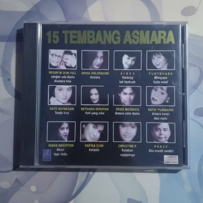CD 15 Tembang Asmara Vol. 1 / Kirey, Novia Kolopaking, Desy Ratnasari, Yuni Shara, Ratih Purwasih dk