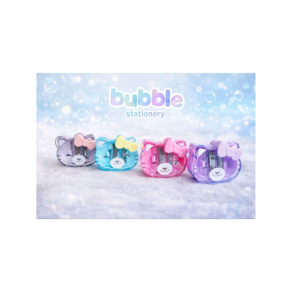 Rautan Pensil Anak 2 Lubang Motif Hello Kitty Lucu