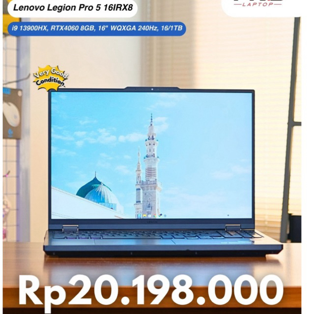 Lenovo Legion 5 Pro 16IRX9 i9 13900HX RTX 4060 16/1TB 16” WQXGA