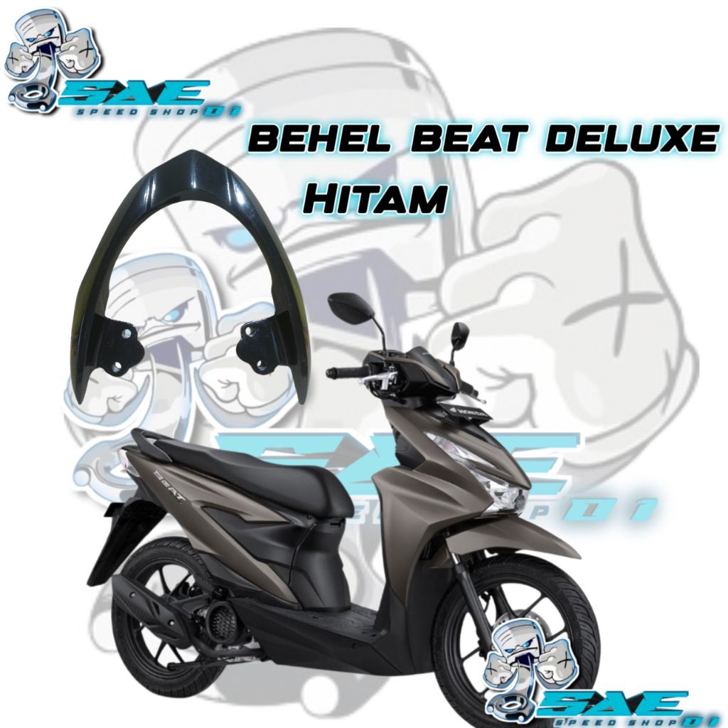 Behel beat deluxe begel beat deluxe motor Honda beat deluxe pegangan jok belakang aluminium