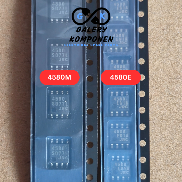 IC OP AMP JRC4580 SMD ORIGINAL JEPANG JRC 4580M 4580E SOUND CARD