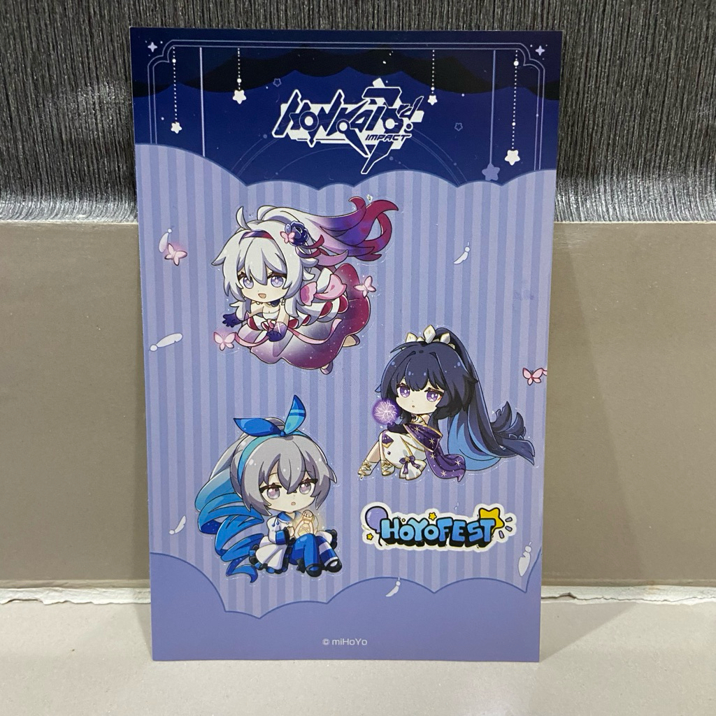 Honkai Impact Hoyofest Sticker 3 Characters