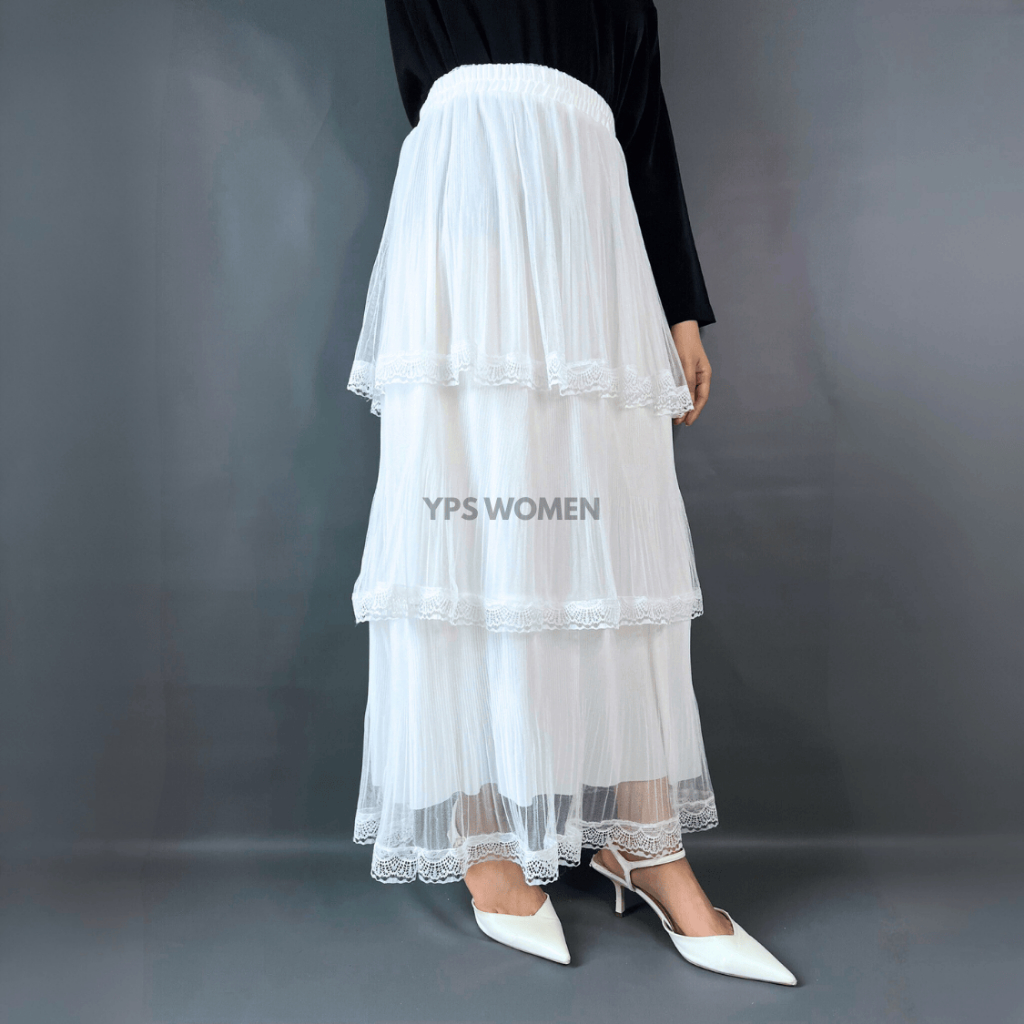 Rok Tulle 3 Tingkat Maxi / Rok Panjang / Rok Tile TIngkat / Rok Pesta / Rok Tingkat  / Rok Wanita