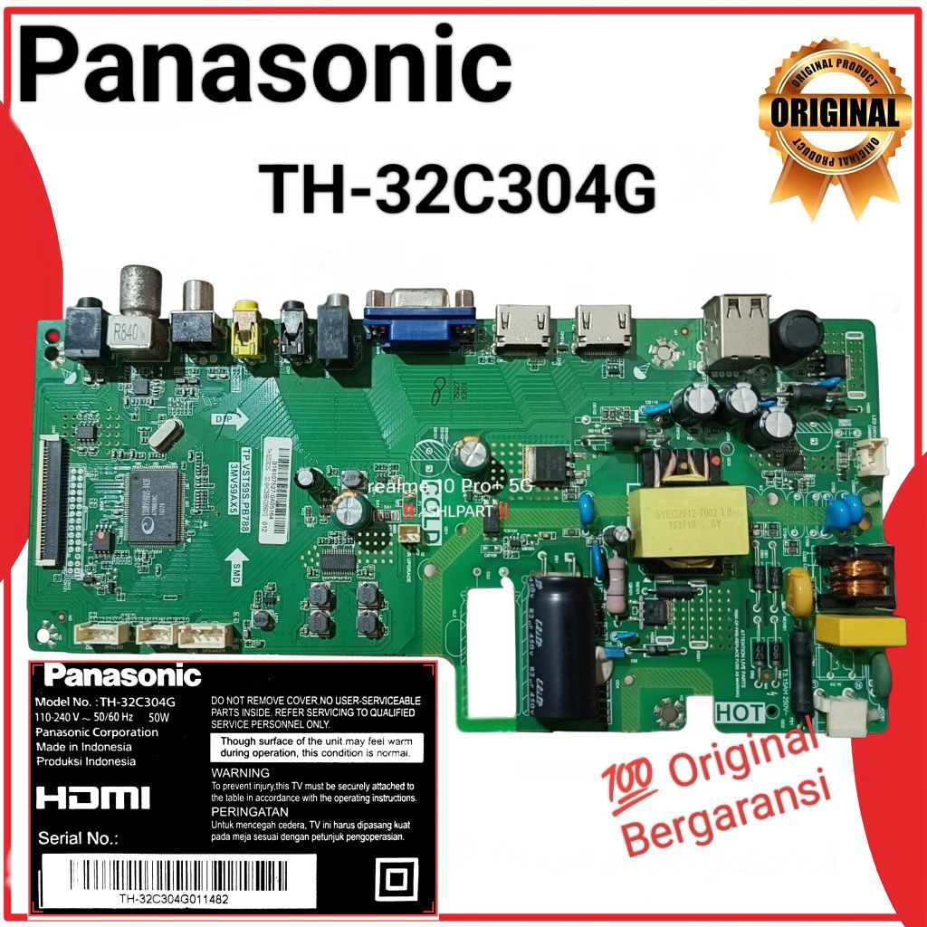 Unit Board MB & PSU Panasonic TH-32C304G 32 inch Part LED TV TH - 32C304G 32C 304G 32C304 Power Supl