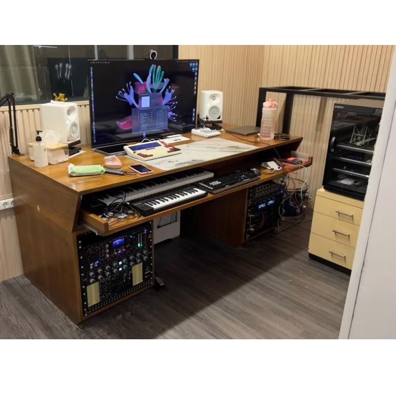 meja studio musik recording,editing,home recording,meja piano,battledsk,mixer,stan piano