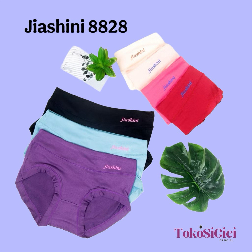 TSC- (3pcs)&(6pcs) CELANA DALAM WANITA JIASHINI SUPER SOFT CD PEREMPUAN JIASHINI 8828