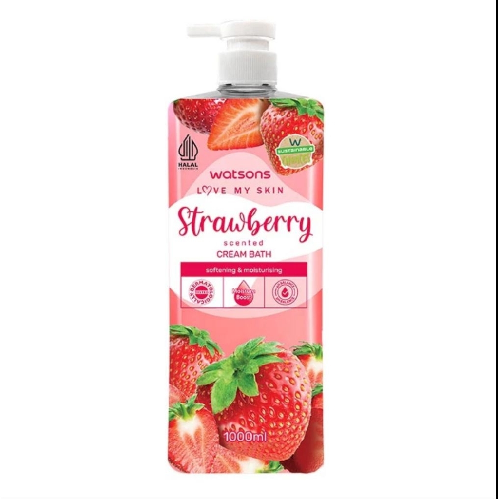 Sabun Mandi Cair Watsons 1000ml - Melembabkan, Menyegarkan, Aroma Buah