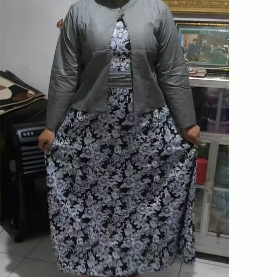 Gamis bahan katun LD 94cm