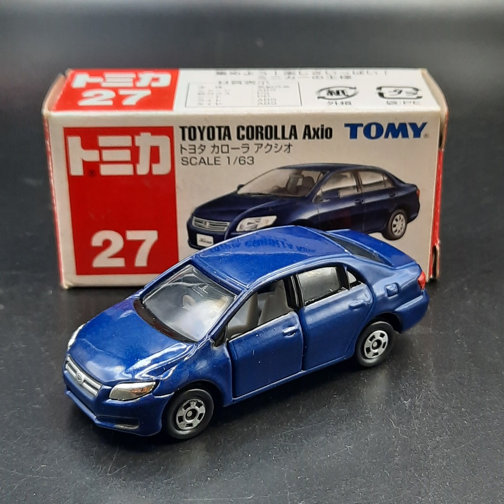 Tomica Tomy Biru 27 Toyota Corolla Axio Biru Box Not Mint Velg Pudar Merintis
